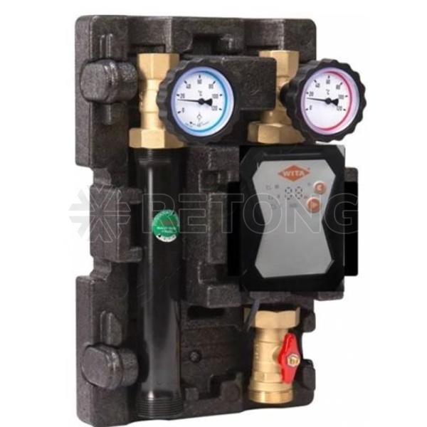 Группа насос Ду25 ECO 2 DK б/смес WITA HE 40/60-25-180 Huch EnTEC 101.30.025.02.WT