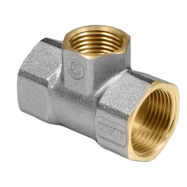 Тройник лат перех Ду25х20х25 м/м никель ГОСТ 32585 Aquasfera 9008-03