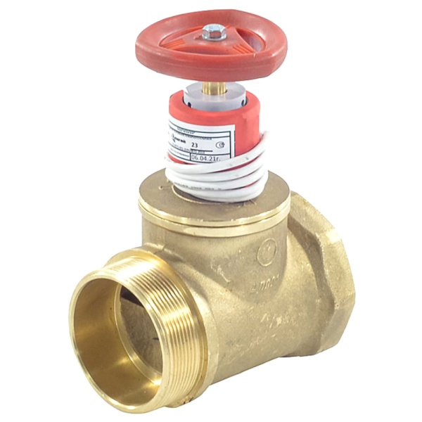 Клапан пожарный лат прямой Ду65 Ру16 ВР/НР с датч Апогей КПЛП 65-1 110020