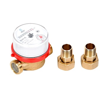 Счетчик г/в х/в ВСКМ-15 Ду15 90С L80 в/к кл IP67 Декаст 72-15-247