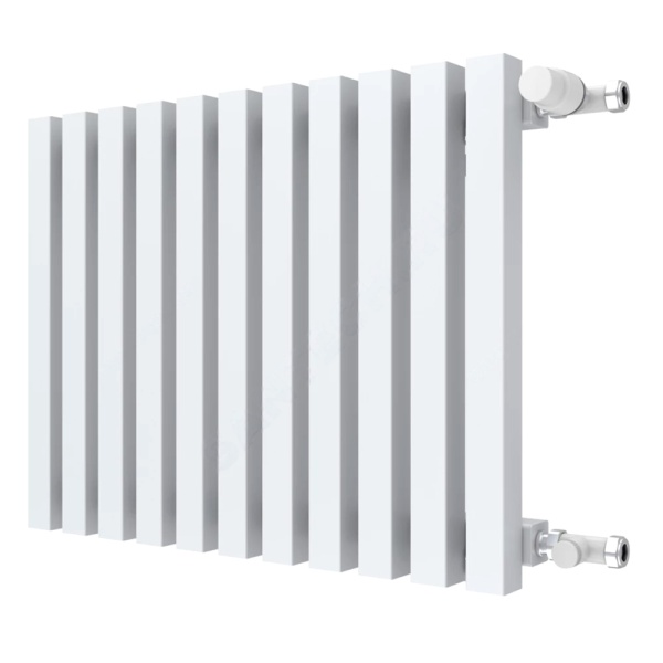 Радиатор трубч QUADRUM 60V 1-1750 4 секц бок/п ВР 1/2" RAL1Т104S9016 КЗТО