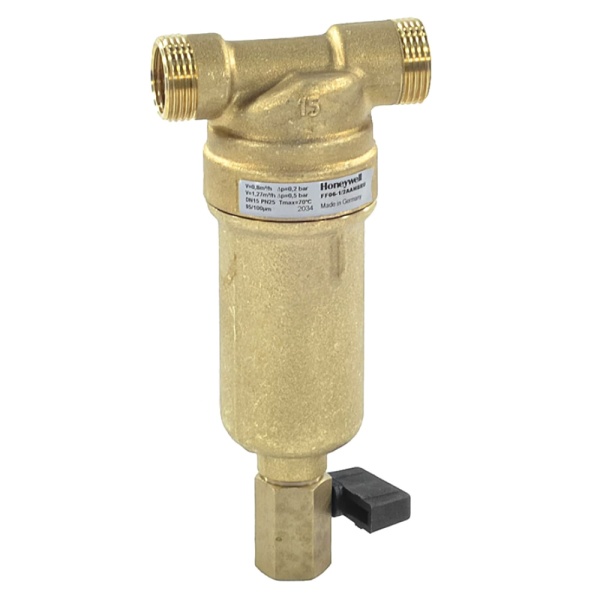 Фильтр T-обр лат Ду25 Ру25 р/р сл кран Honeywell FF06-1"AAM