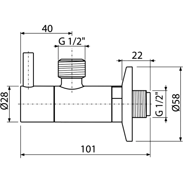 Вентиль/подкл смес 1/2"x1/2" с фильтром Alca ARV003