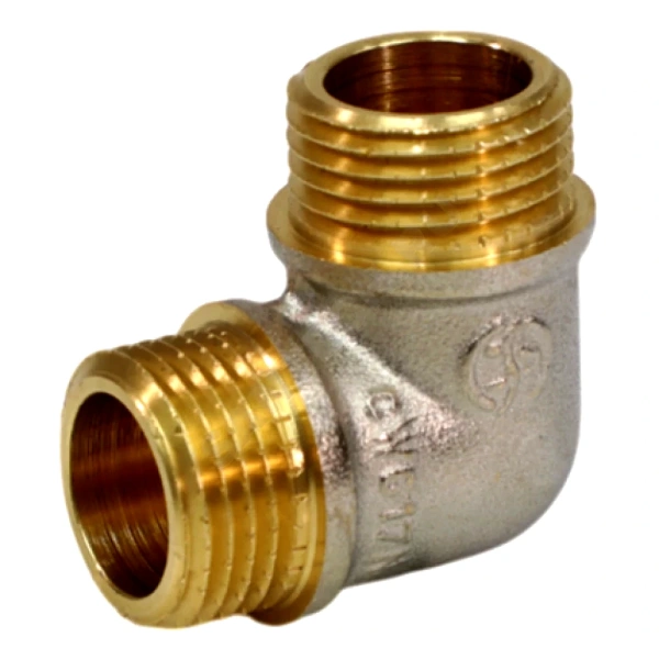 Угольник лат Ду15 р/р никель ГОСТ 32585 Aquasfera 9003-01
