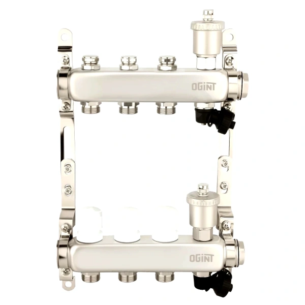 Группа коллект нерж 1" м/м 3в 3/4" ЕК н/р в/к Ogint 9506-02