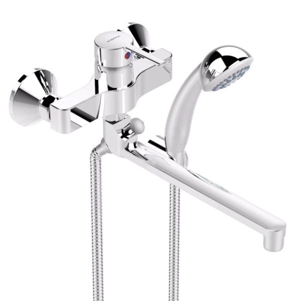 Смес/ванна LOGIK однор дл/изл плоск Lобр в/к Vidima BA280AA