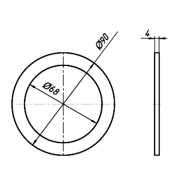Прокладка плоская 1 1/2"x40 АНИ Пласт М022