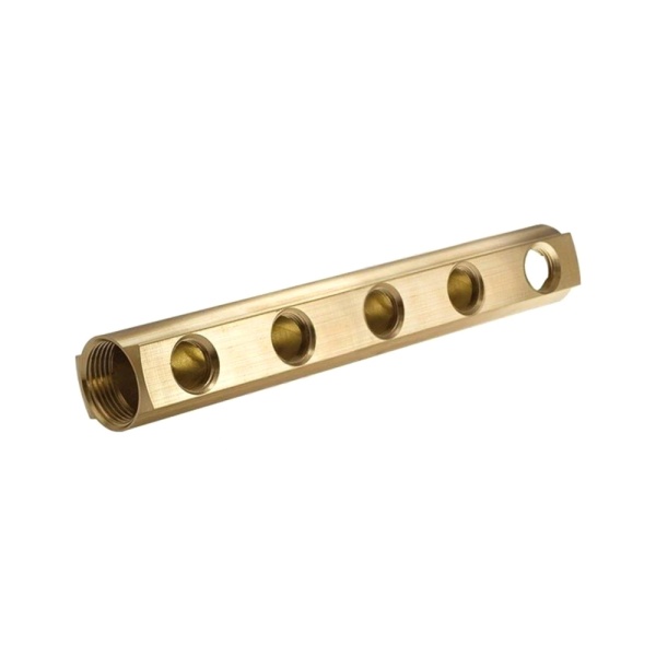 Коллектор лат 1 1/4" м/м 8в 1/2" вн/р 100мм Апогей 422160