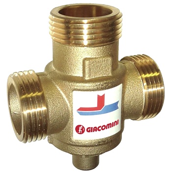 Клапан смесит д/твердотоп котл Ду25 р/р лат Ру10 Kvs3.2 60С Giacomini R157AY053