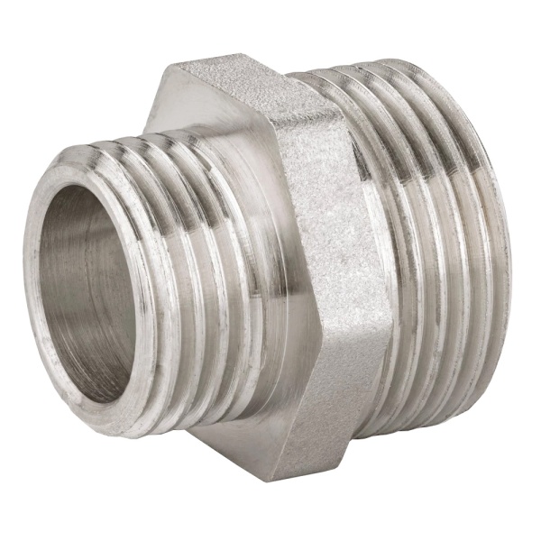 Ниппель лат перех Ду50х40 НР никель LD.67.503.50х40