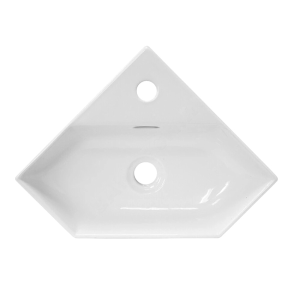 Умывальник угловой меб Line 35 1/отв Sanita Luxe