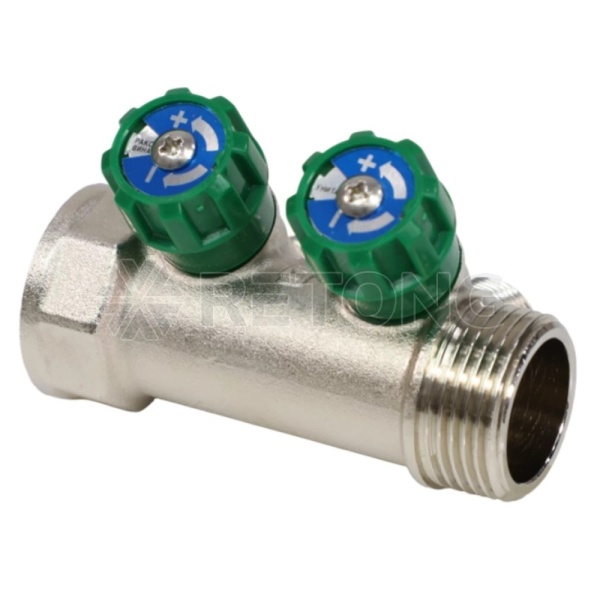 Коллектор лат клап рег 1" м/р 2в 1/2" ПУ н/р 36мм M210 SantechSystems