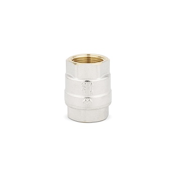 Обратный клапан Varmega VM04802, 3/4" ВР, с металлическим седлом, никелированный