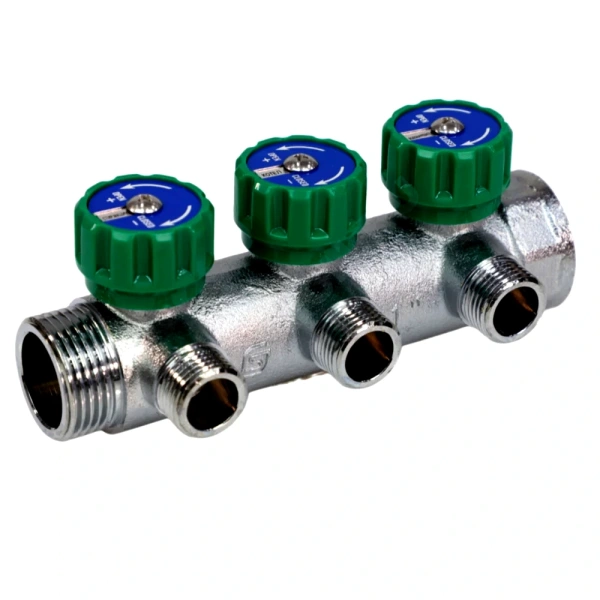 Коллектор лат клап рег 1" м/р 3в 1/2" ПУ н/р 45мм M110 SantechSystems