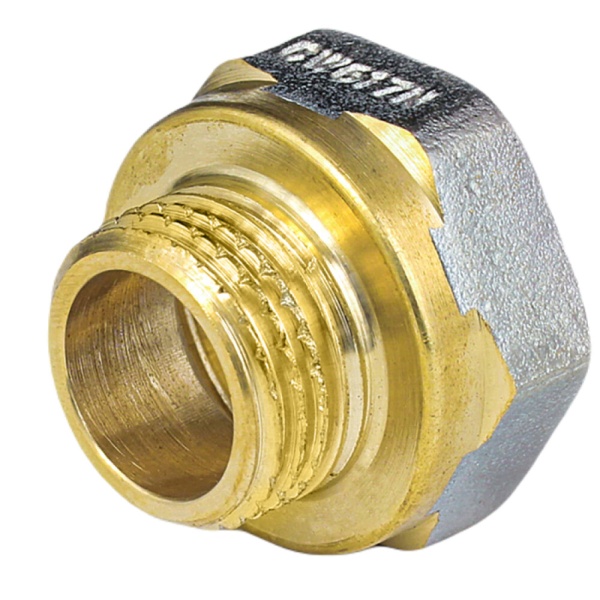 Переходник лат д/шланга Дн25х3/4" ВР неразъем SantechSystems 1