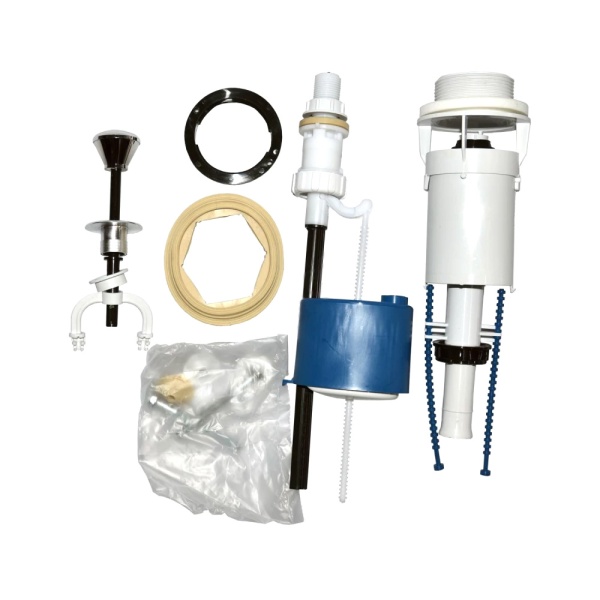 Арматура д/бачка набор 1/2" пл/ш н/под бел шток Уклад А 110.57.14.0