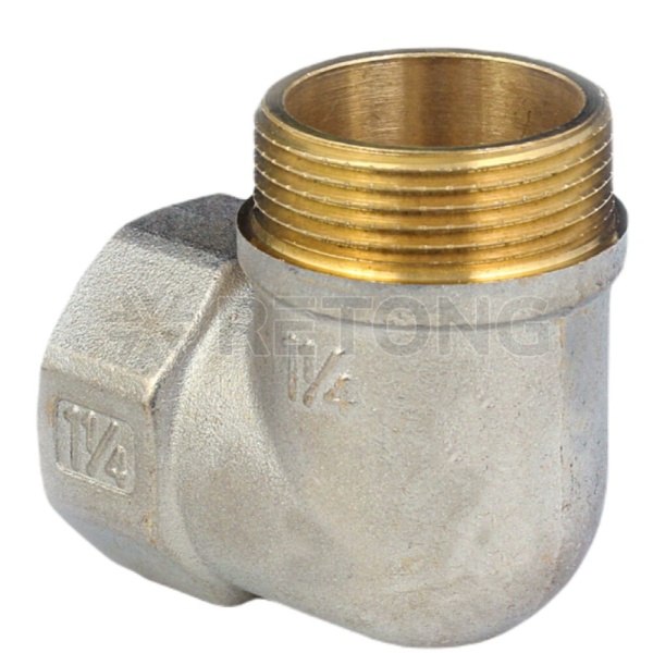 Угольник лат реборд Ду32 м/р никель ГОСТ 32585 Aquasfera 9006-04