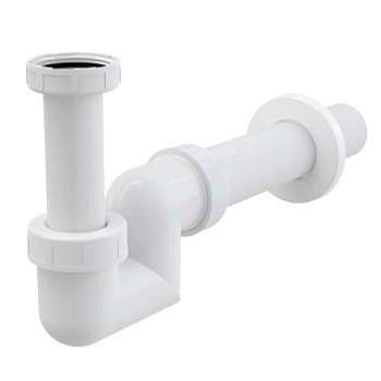 Сифон умыв/биде труб б/вып 1 1/4"x40 пр/тр 40 Alca A45F-DN40