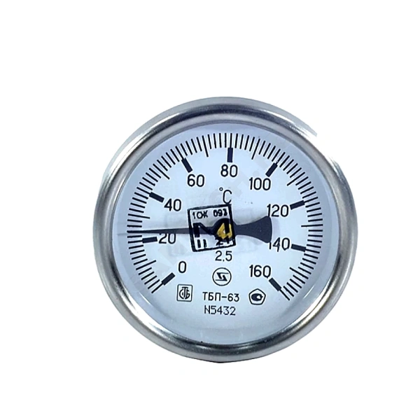 Термометр биметалл ТБП-Т 160С Дк63 L=50 G1/2" осев ЗТП Минск