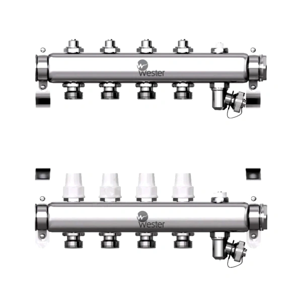 Группа коллект нерж 1" м/м 10в 3/4" ЕК н/р в/к Wester 0-32-1905