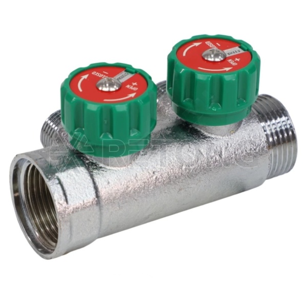 Коллектор лат клап рег 1" м/р 2в 1/2" ПУ н/р 45мм M110 SantechSystems