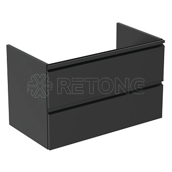 Тумба TESI п/умыв 80 черн мат Ideal Standard T0051ZT
