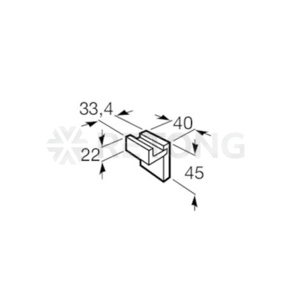 Крючок Rubik черн мат Roca 816840024