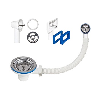 Выпуск мойки г/пер 3 1/2" нерж/сетка Орио Б-4507-1