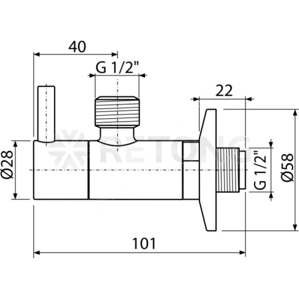 Вентиль/подкл смес 1/2"x1/2" с фильтром Alca ARV003