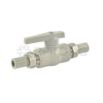 Кран шаровой PP-R сер полн Дн20х3/4" VALFEX 20246020Г