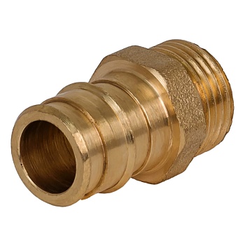 Муфта PE-X лат радиал Дн20х3/4" НР РОС