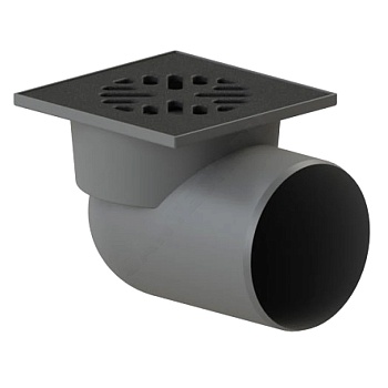 Трап нерег гор/вып 3/затв Дн110 чуг/реш 150х150 Татполимер ТП-105P