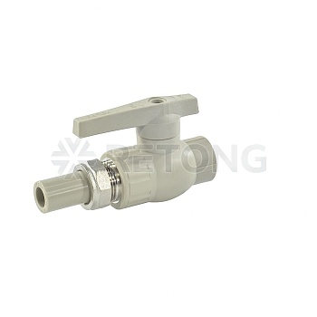 Кран шаровой PP-R сер полн Дн20х3/4" 1-ст разъем соед VALFEX 20244020Г