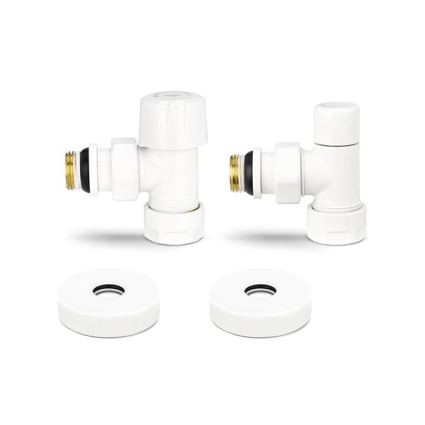 Комплект термостатический с запорным клапаном Varmega №1 VMDV10-110415, 1/2" x 3/4"EK ВР-НР, угловой