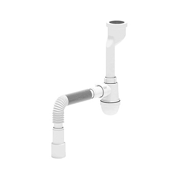 Сифон д/писсуара бут лит/вып 1 1/4"x32 гофр 32х40/50 манж D40-50 АНИ Пласт U1016