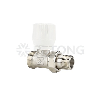 Радиаторный клапан (вентиль) ручной регулировки Varmega VM10102, 1/2" x 3/4"EK НР, прямой