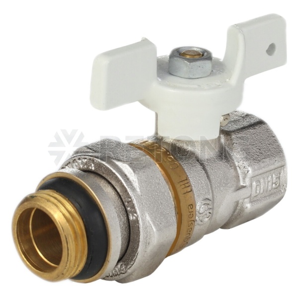 Кран шар лат 1127 Standard нк Ду15 Ру40 м/амер полн баб Aquasfera 1127-01