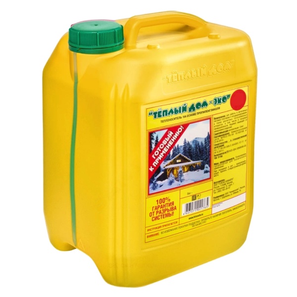 Антифриз Тёплый дом Эко-20 10кг пропиленг 37% -21С канистр Теплый дом TDE 24483