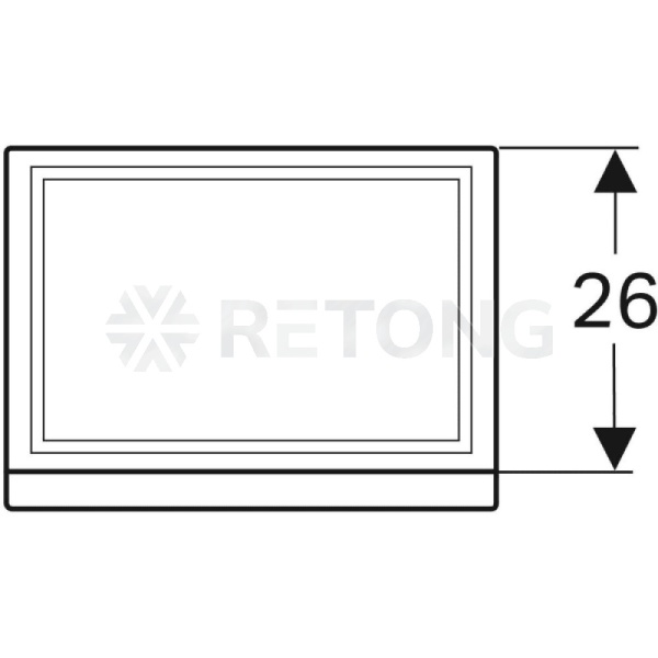 Тумба Renova Plan п/умыв 45 дуб Geberit 869048000