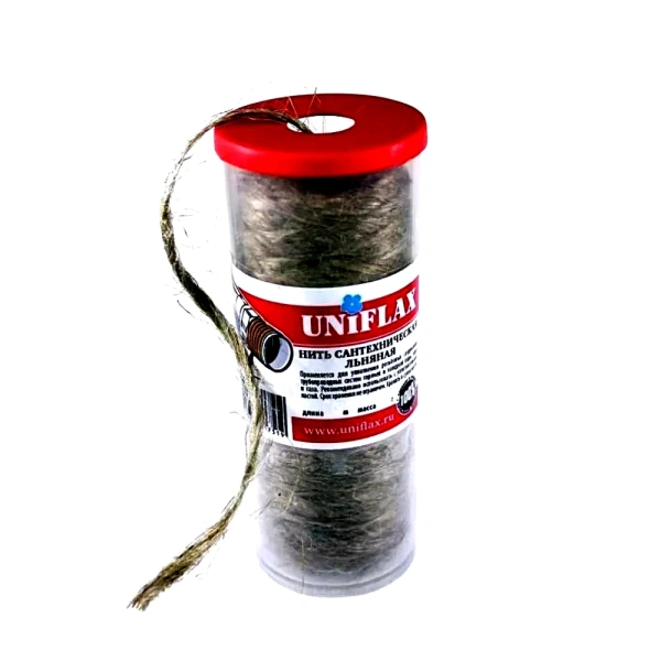 Нить льняная 110м банка UNIFLAX