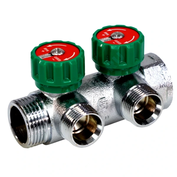 Коллектор лат клап рег 1" м/р 2в 3/4" ЕК н/р 45мм M111 SantechSystems