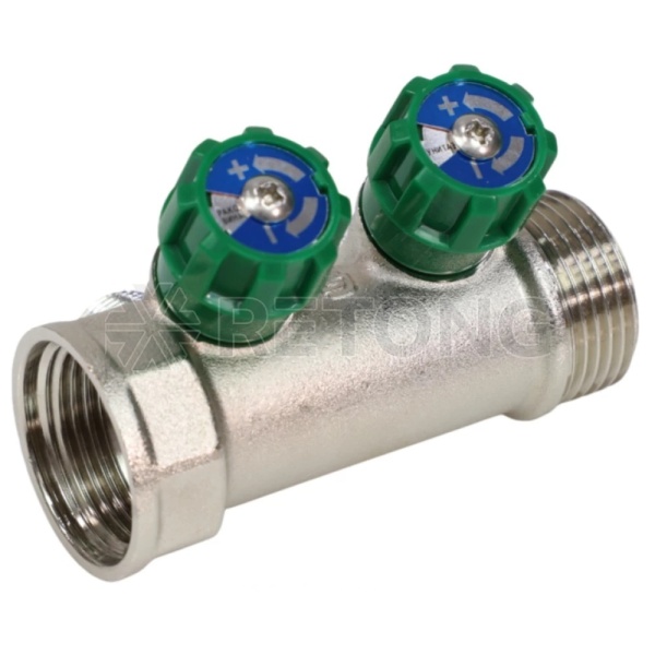Коллектор лат клап рег 1" м/р 2в 1/2" ПУ н/р 36мм M210 SantechSystems