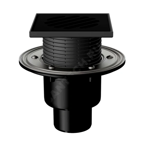 Трап рег верт/вып сух/затв Дн50/75/110 чуг/реш 150х150 T 310.1 PNsB Fachmann 04.024