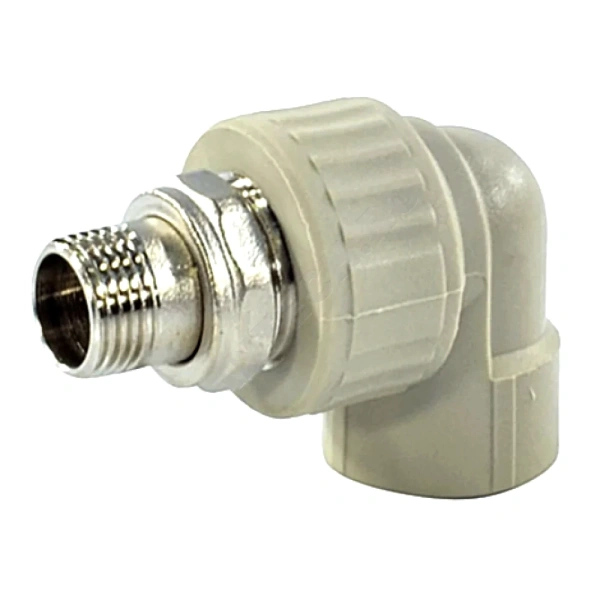 Угольник PP-R сер комб разъем Дн25х1/2" НР д/рад VALFEX 10238134Г