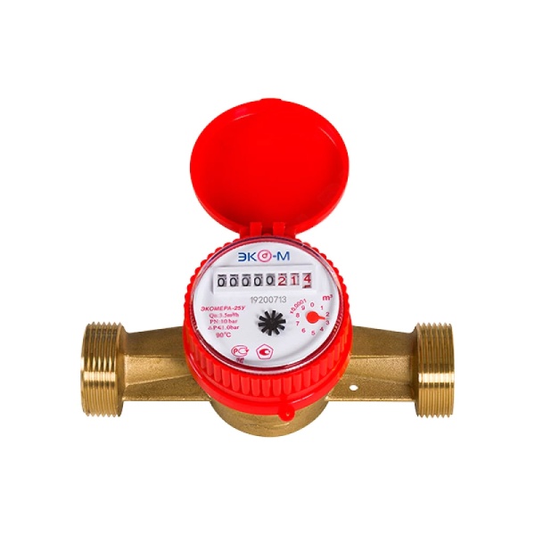 Счетчик г/в х/в Ду25 90С ЭКОМЕРА Э-25ОУ-160-СК