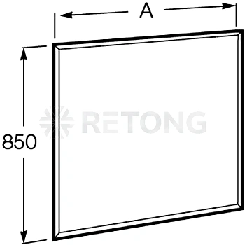 Зеркало для ванной Vigo Vento Comfort 60x80 см с подсветкой датчиком и обогревом