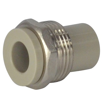 Штуцер PP-R сер комб Дн20х3/4" НР VALFEX 10137120Г