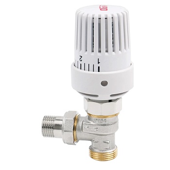 Клапан термостат лат RTL 1/2"x3/4"ЕК р/р Ру10 угл Ogint