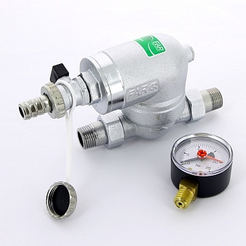Фильтр FAR 100 мкм, с манометром, Max: 95 C, 25 бар. 1/2" НР FA 39A4 12100