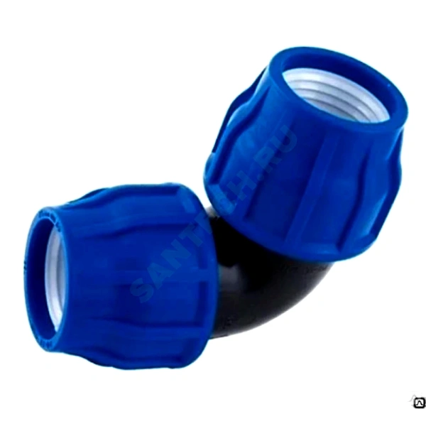 Отвод перех компресс ПЭ Дн32х25х90гр Ру16 VALFEX 121001223225